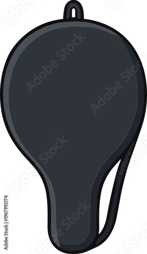 An illustration of a paddle on a white background