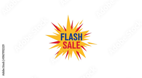 Vibrant Flash Sale promotional graphic design.