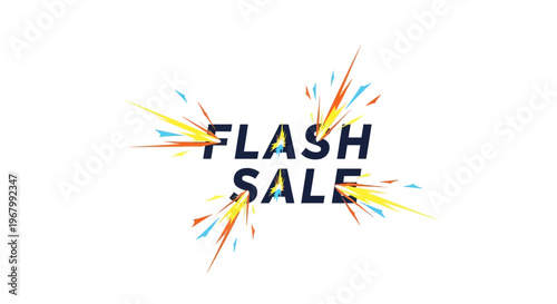 Vibrant Flash Sale promotional graphic design.