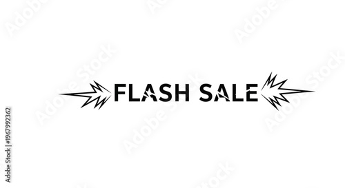 Flash sale promotional graphic design.