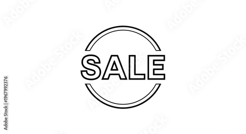 Sale discount label icon template.