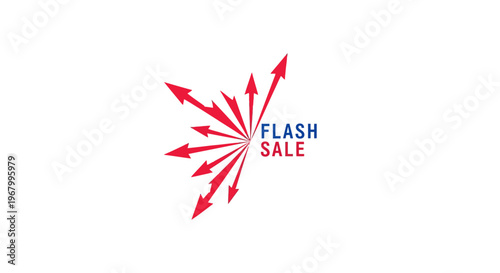 Flash sale discount promotion banner template.