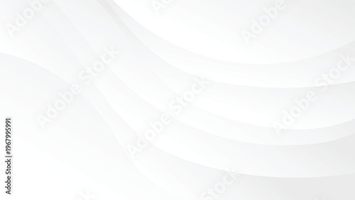 abstract modern white background with wavy lines and color gradient decoration