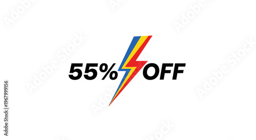Discount percentage off sale symbol.