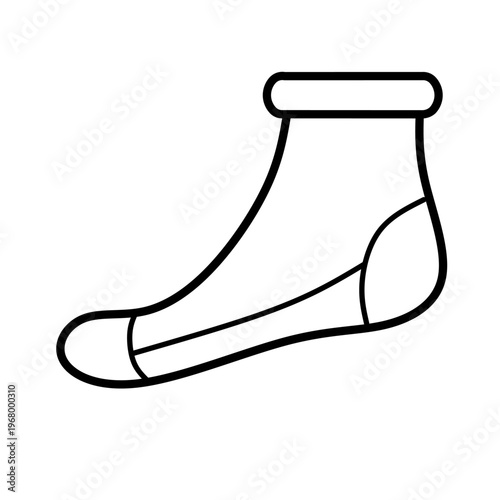 Sock icon isolated sign symbol vector illustration - high quality vector icons	