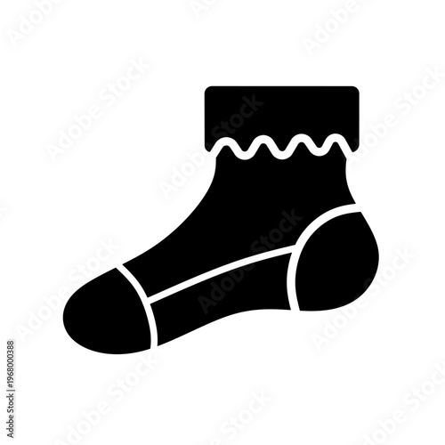Sock icon isolated sign symbol vector illustration - high quality vector icons	