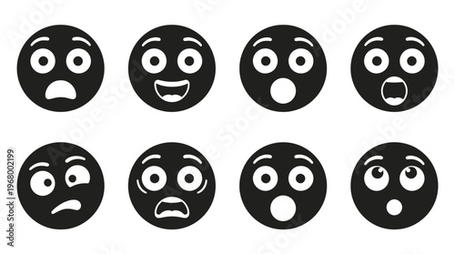 Thinking Emoji Vector Icons for Ideas and Problem Solving