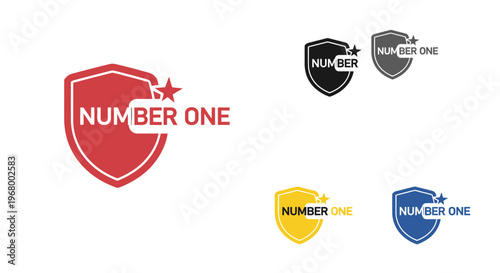 Collection of Number One Logos and Shields.