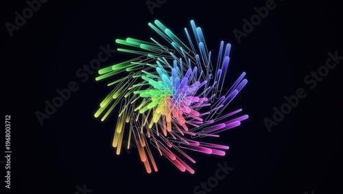 Abstract static graphic background with clean geometric shapes and soft lighting