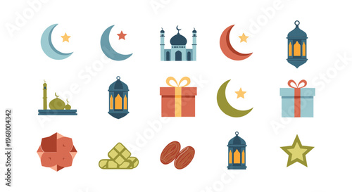 Islamic Symbols and Icons Set Collection 3.