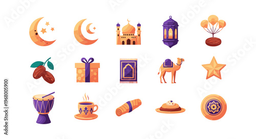 Ramadan Kareem Islamic Symbols and Icons 5.