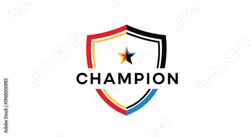 Champion logo with star and shield. Free Download Champion logo with star and shield. - GFXLoad