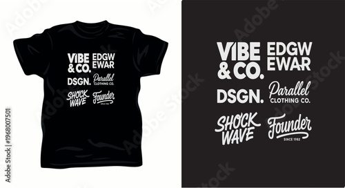 Vibe and co founder since 1982 shock wave clothing brand logos.
