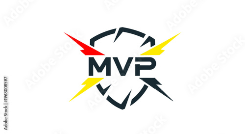MVP logo with lightning bolts emblem.