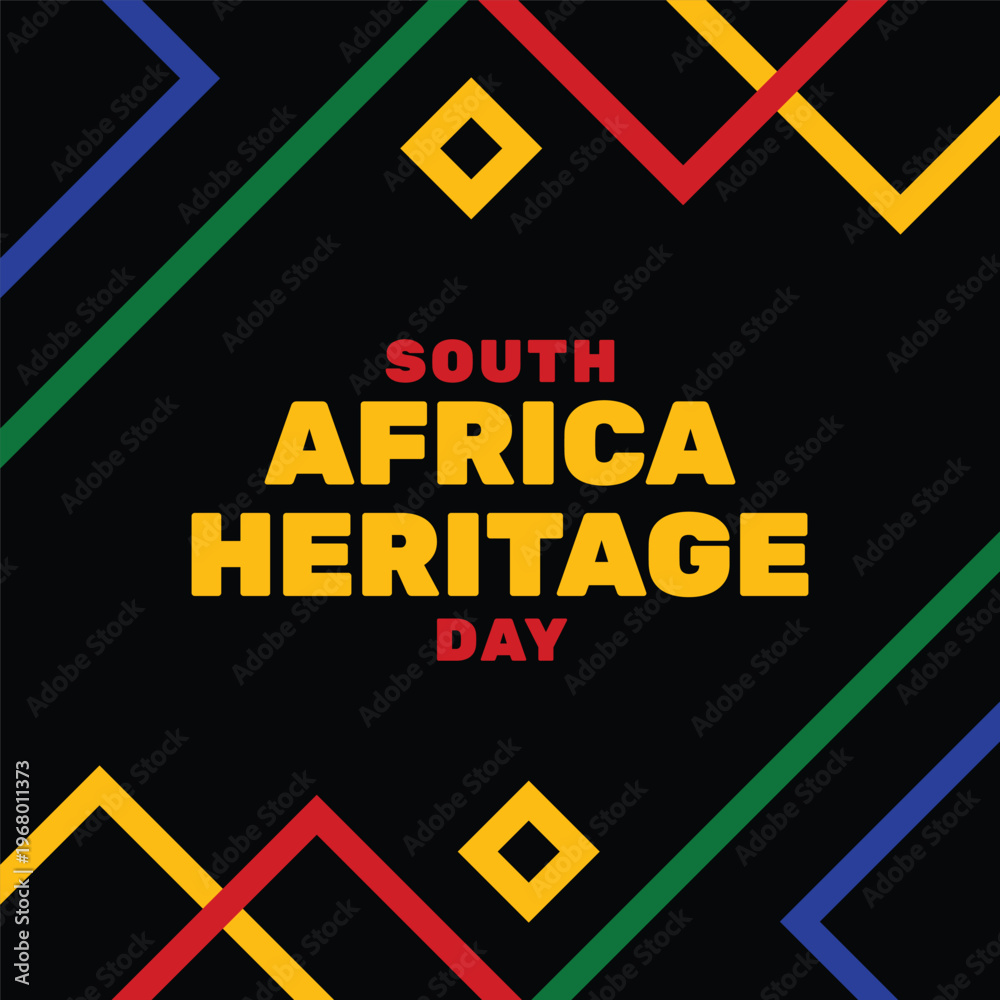 Obraz premium South Africa Heritage Day Design Event with Geometric Patterns