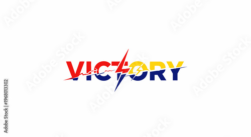 Victory wordmark with colorful typography.