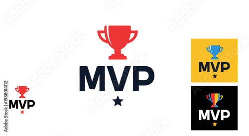 Most Valuable Player award logos and trophies.