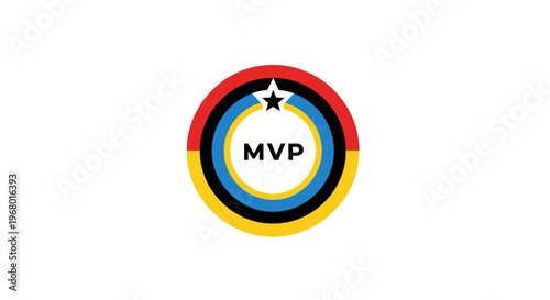 Most Valuable Player award logo design.