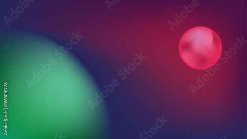 An abstract purple sphere glows like a fantasy planet amidst a dark universe of bubbles and starlight in this ethereal cosmos illustration