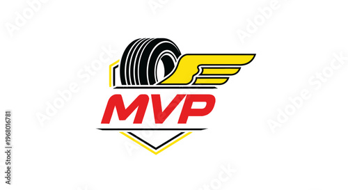 MVP tire logo with wing design.