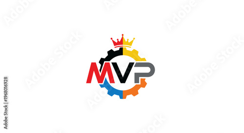 Most Valuable Player award logo design.