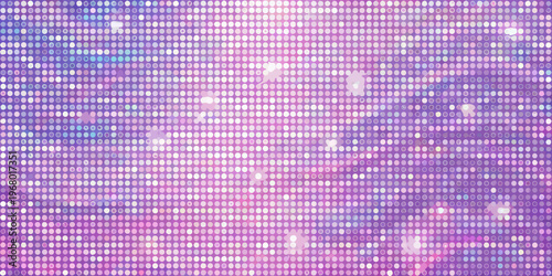 Abstract background of shimmering purple and blue mosaic tiles