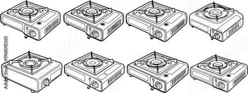 Black plastic modular cable management trays with lids and mounting brackets Vector