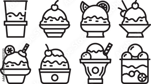 Various cartoon faces showing different emotions and expressions Vector