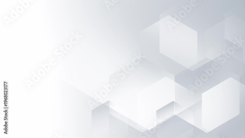 4k Light gray abstract blockchain background with geometric layers and subtle motion seamless loop, futuristic data network system