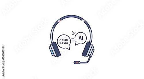 AI customer service support concept.