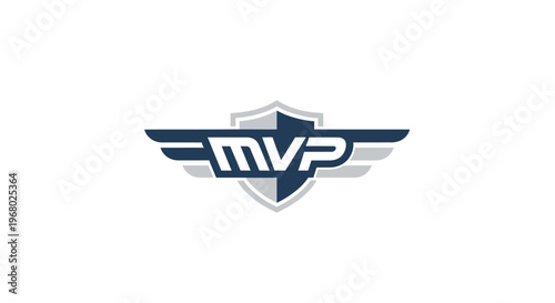 MVP logo with wings and shield.