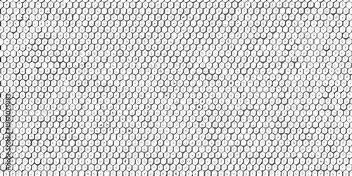 Intricate pattern of honeycomb cells in a monochrome abstract composition