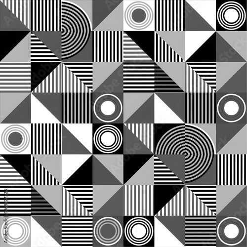 Monochrome Geometric Pattern