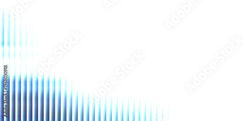 Metallic reeded glass with cool blue highlights and fluid distortion. Bright holographic lines and iridescent waves bring a futuristic shine. Ideal for abstract interfaces or modern UI design.