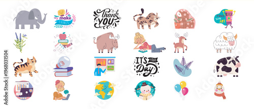 Collection of Cute and Whimsical for Various Themes
