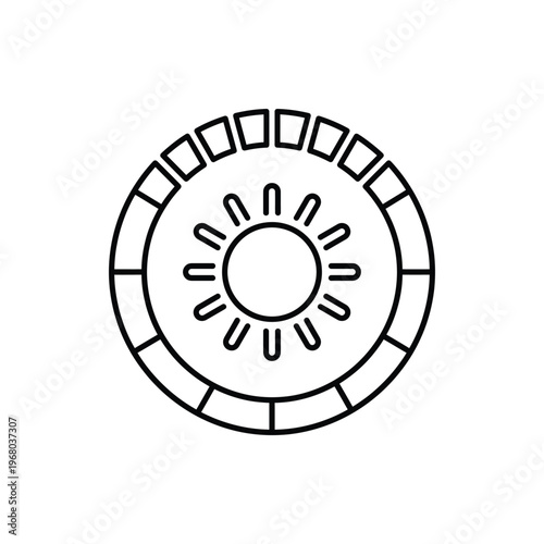 UV Exposure Sensor Icon