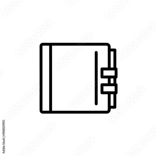 Minimalist Wallet Illustration with Secure Clasp for Personal Finance