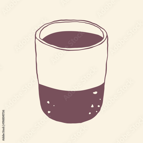 Coffee cups doodle set. coffee cup hand drawn line signs. Outline coffee cups. Vector illustration for branding menus, packaging, posters and social media