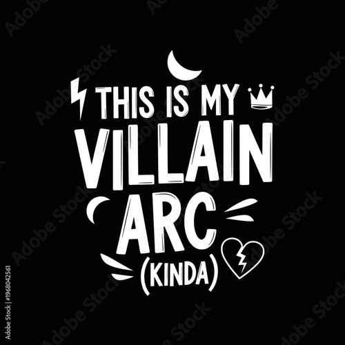 This is my villain arc kinda text design.
