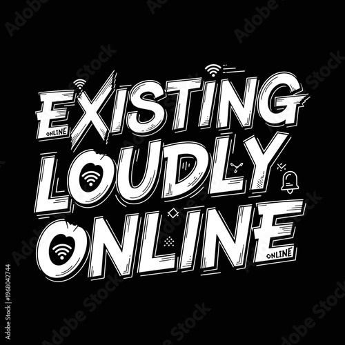 Existing Loudly Online Text Art.