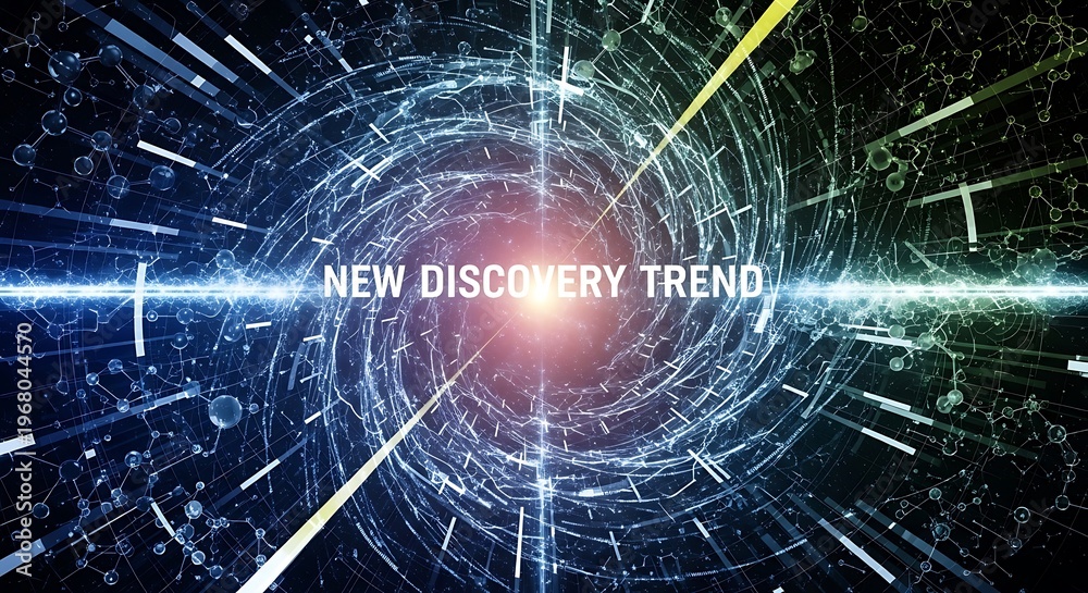 Obraz premium New discovery trend with abstract background