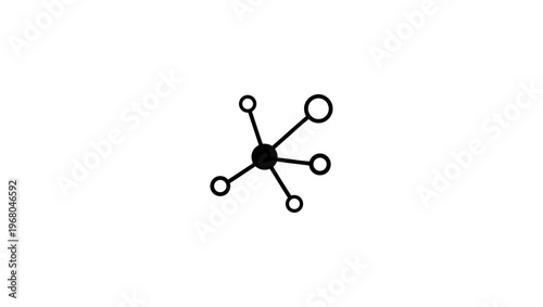 neural Icon on White Background - Simple Vector Illustration Free Vector, Connection icon logo, Cube network icon. Blockchain symbol modern, simple, vector, Abstract neural network logo variations
