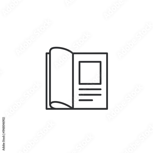Open Book with Text and Illustrations for Educational or Literary Content