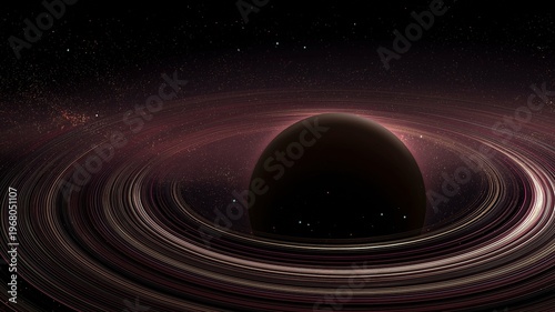 In space, a planet ring