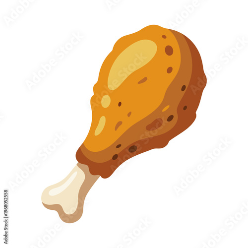 A vibrant and appealing image of a crispy fried chicken drumstick, showcasing its delectable golden-brown texture that promises flavorful enjoyment for everyone.