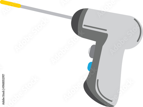 Medical Injection Device Tool Cartoon Flat Illustration