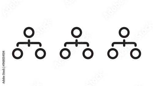 Organizational hierarchy icons