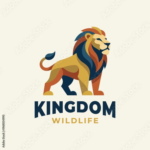 A striking illustration of a lion representing strength, courage, and wildlife conservation, reflecting the majestic nature and beauty of the animal kingdom.