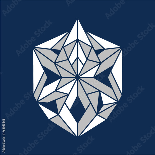 Geometric Diamond Shape Design.