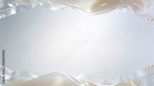 Edible hydrogel packaging film ・ transparent white soft focus background